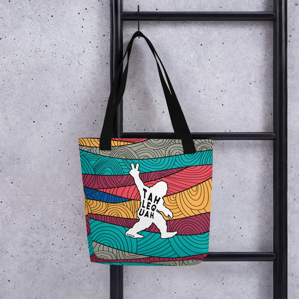 Tahlequah Bigfoot Mural Tote bag