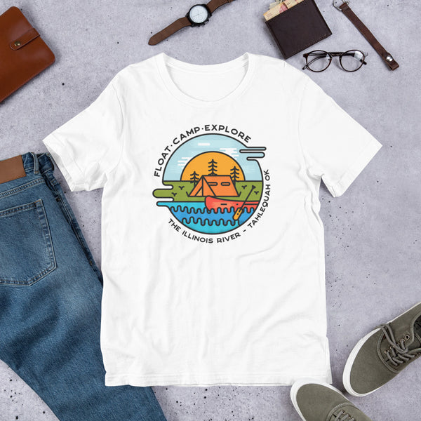 Float - Camp - Explore Illinois River Premium T-Shirt