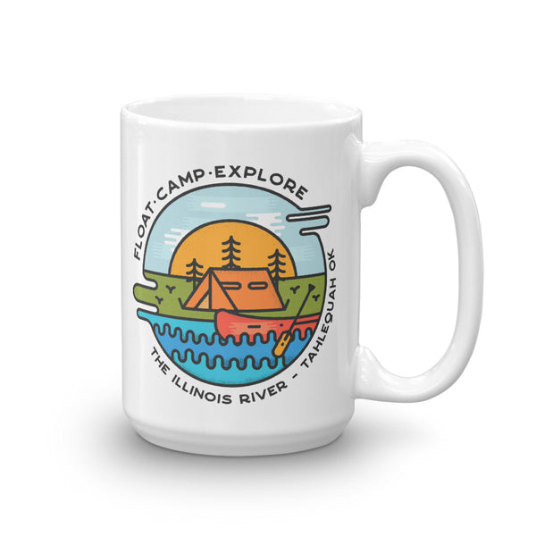 Float-Camp-Explore Illinois River Mug