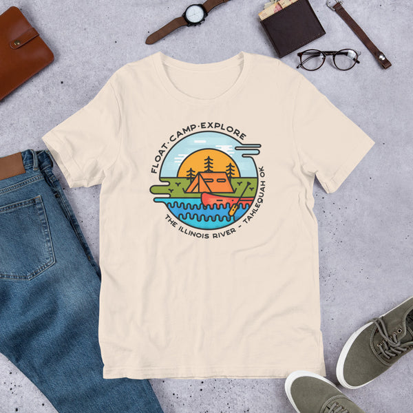 Float - Camp - Explore Illinois River Premium T-Shirt